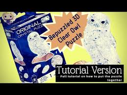 Original 3d crystal puzzle pirate ship step by step. Bepuzzled 3d Crystal Puzzle Clear Owl Tutorial Version Youtube