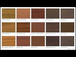 deck stain color chart youtube