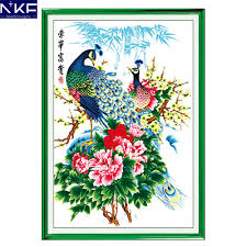 Us 85 99 51 Off Nkf Wealth And Honour Animal Style Cross Stitch Sets Counted Free Cross Stitch Charts And Patterns Home Decoration In Package From