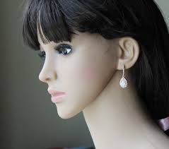 Bridesmaid Gift CZ Bar Post Bridesmaid Earrings Purple Plum Bridesmaid  Necklace Earring Bracelet Set Bridal Party Jewelry Bridesmaid XY1