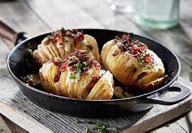 Loaded Hasselback Potatoes Recipe Aldi Australia In 2021 Aldi Recipes Recipes Hasselback Potatoes