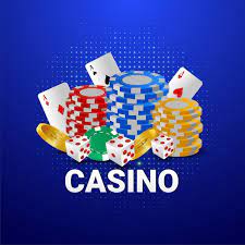Casino gambling game with casino chips, and gold coin | Premium Vector