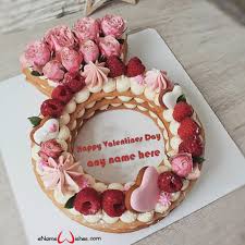 Want to say happy birthday to birthday boys in some unique and special way? Valentine Day Special Cake Images With Name Enamewishes