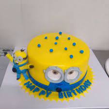 Let's make this minions cake. Minion Theme Cake Guntur Just Bake