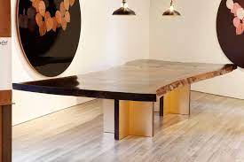 Beautiful dinning room table and 3 leaves with 6 chairs and beautiful china display hutch. Monarch Extra Large Slab Dining Table By Studio Roeper In 2021 Dining Table Slab Dining Tables Extra Large Dining Tables