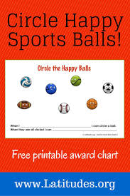Free Behavior Chart Circle The Happy Ball Behavior