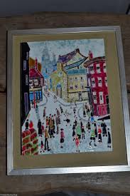 HALCYON DAYS * ENAMEL PAINTING * RICHARD CASEY * BERWICK ON TWEED AFTER  LOWRY