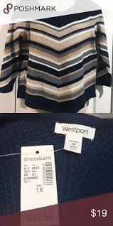 Dressbarn Sweater Navy Blue Gray And Tan Dressbarn Sweater Navy Blue Gray And Tans Size 14 16 Nwt Dress Barn Sweaters Cr Sweaters Dressbarn Clothes Design