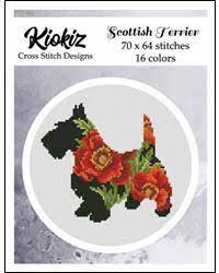 Content of argyle scottish terrier cute dogs cross stitch set of 4 patterns: Scottish Terrier Cross Stitch Pattern