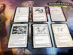 The convention edition packs of the mystery booster contain a pretend playtest card. Channelfireball On Twitter Each Mystery Booster Pack Appears To Include A Test Card Mtgrichmond