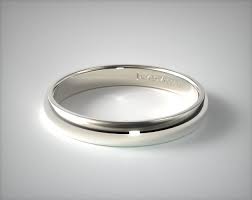 And while some ring makers try to charge you extra for a comfort fit wedding band, you don't have to worry about that from manly bands. 4mm Slightly Domed Comfort Fit Wedding Ring 14k White Gold 19102w14