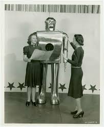 Elektro, a robot made by westinghouse, smokes at the 1939 world's fair in new york. The Sensational Return Of A Smoking Walking Talking World S Fair Robot Atlas Obscura