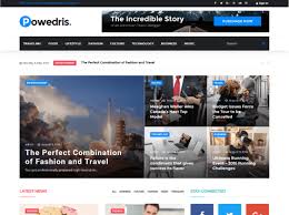 Tabs popular posts and latest posts · 2. Powedris News Portal Elementor Template