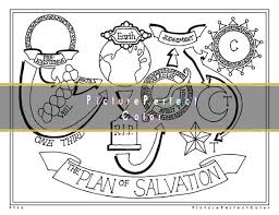 The importance of reading, studying, searching, and pondering father lehi saw four groups of people in his dream. Plan Of Salvation Happiness Lds Coloring Page For Adults And Etsy