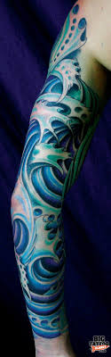 I really wish i remembered my tattoo artists name. Kevin Marr Godspeed Tattoo San Mateo California Abstract Tattoo Big Tattoo Planet