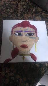 I don't have enough purple for the hair 😫 but it turned out cute 😊☺️