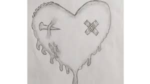 To draw a simple heart icon, draw 2 circles of the same size next to each other. How To Draw Broken Heart Easy Pencil Drawing Youtube