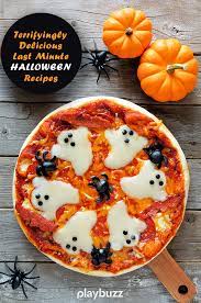 12 Terrifyingly Delicious Last Minute Halloween Recipes Halloween Pizza Halloween Food For Party Food