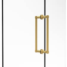 Also available in satin chrome. Allied Brass Contemporary 12 In Back To Back Shower Door Pull In Unlacquered Brass 405 12bb Unl The Home Depot
