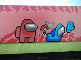 I Updated My Old Minecraft Pixel Art Amongus Please join or watch to see amazing artwork. i updated my old minecraft pixel art