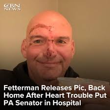 Sen. John Fetterman says he has returned home to his family in Pennsylvania  after being hospitalized due to what his office said was a ventricular  fibrillation flare-up that caused him to feel