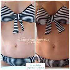 Spray Tan Before And After From Aviva Labs By South Of Perth Spray Tans Using An Express Tan