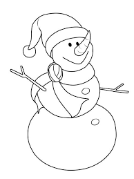 Kostenlose Malvorlage Schneemanner Schneemann Zum Ausmalen Zum Ausmalen