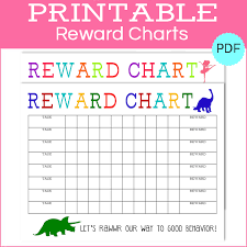 Printable Reward Charts Boy Girl The Girl Creative