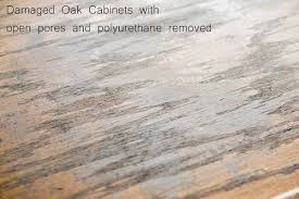 Fill in any dings with wood putty. Filling Wood Grain Before Painting Oak Cabinets Craving Some Creativity