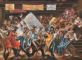 Abstract jazz music wall art, african american art, large canvas wall art, framed art print, modern art, dine room decor, artwork for walls. Ernie Barnes Retrospective Brings Renewed Attention To African American Artist Who Found Fame After Playing Pro Football Culture Type