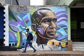 Little Known Facts About The Man Behind Nairobi S Eliud Kipchoge Graffiti Piece Video Afromaisha