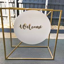Gold Welcome Seating Chart Stand