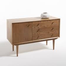 Buffet vintage bois hallen miliboo le bois foncé est de retour dans nos intérieurs pour leur donner un look vintage. Buffet Vintage 1 Porte 3 Tiroirs Quilda Buffet Retro Meuble Vintage Buffet Enfilade