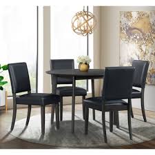 Vintage 1990s emeco 1006 industrial aluminum navy side chair. 5pc Vail Round Dining Set Navy Brown Picket House Furnishings Target