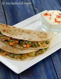 Mixed Vegetable Paratha Recipe Tarladalal Com Recipe Paratha Recipes Indian Food Recipes Vegetarian Vegetable Recipes