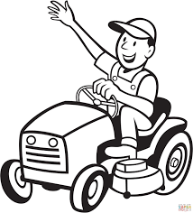 You can choose and print them by yourself rather than buy the book that is usually more expensive. Lawn Mower Coloring Pages Coloring Home