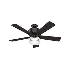 White color changing integrated led outdoor matte black ceiling fan with light, dc motor and remote. Hunter 55078 Matte Black Cedar Key 52 5 Blade Indoor Outdoor Ceiling Fan Remote Control And Led Light Kit Included Faucet Com