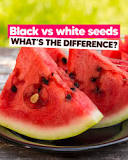 🍉Why are there white and black seeds in watermelon? Is there ...