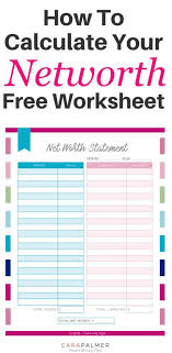 How To Calculate Your Net Worth Smart Money Personal Finance Finances Money