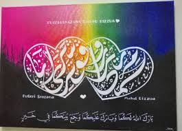 Baru tau kalau tulisan jawi tak cantik tak semestinya tulisan khat akan tak cantik jugak. Nama Tulisan Kaligrafi Khat 100 Painting Shopee Malaysia