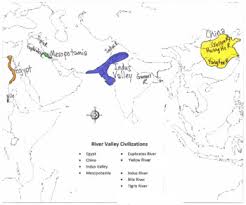 Ancient egypt is probably the most famous river valley civilization in human history, thanks to all the pyramids. River Valley Civilizations Map Blank Version And Answer Key Tpt