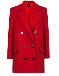 Vestes et blousons femme rouge. Caban Femme Sinequanone 25 Beaux Cabans Pour Etre Navy Chic Elle