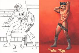 Our superhero coloring sheets will get your kid in the mood for some real adventure. X Mans An Art Show Based On Pages From A Dollar Store X Men Coloring Book At Gallery Nucleus In Alhambra Ca