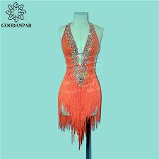Cheap Fringe Latin Dress Buy Quality Latin Dance Dress Directly From China Latin Dress Suppliers Goodanpar Slee Latin Dance Dresses Salsa Dress Dance Outfits