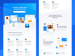 Mp3 Converter Landing Page In 2020 Landing Page Landing Page Design Web Design