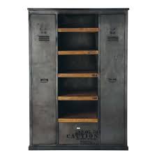 Stil inspirationen industrial cabinet schranksysteme. Kleiderschrank Im Industrial Stil Aus Metall Und Mangoholz Massiv Manufacture Maisons Du Monde