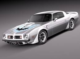 The pontiac firebird is an american automobile that was built and produced by pontiac from the 1967 to 2002 model years. Pontiac Firebird Trans Am 1975 3d Modell Turbosquid 629597
