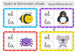 Determinantes Artículos (Juegos y Ejercicios)