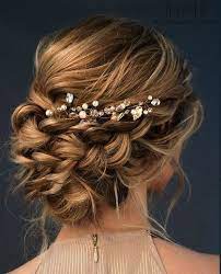 Stunning Bridal Hairstyle With Loose Braids Perfect For Any Wedding Location T New Site Braided Updo Bridal Wedding Hairstyles For Long Hair Braided Hairstyles For Wedding