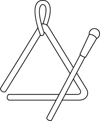 Triangle Instrument Line Art Free Clip Art Coloring Pages Line Art Free Clip Art